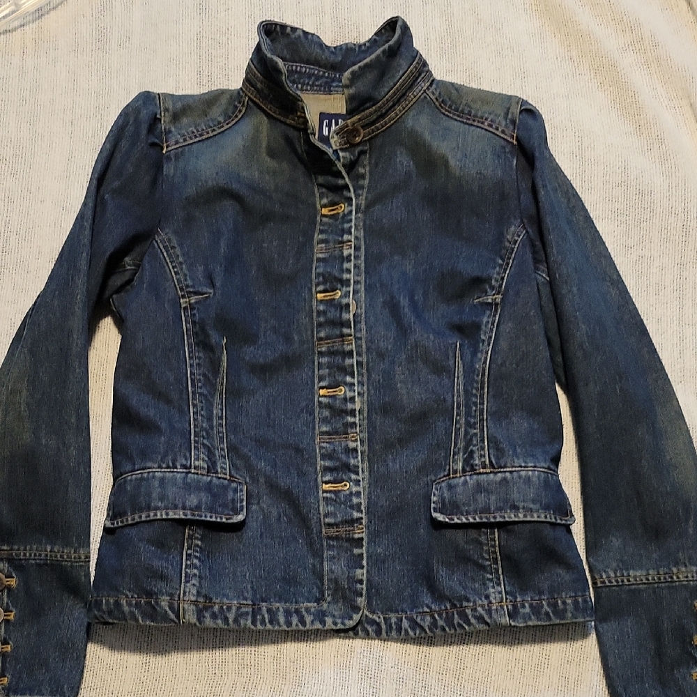 GAP Dark Blue Jean Jacket with Button Details